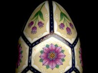 Victorian Garden Ukrainian Easter Egg Pysanky By So Jeo : pysanky pysanka ukrainian easter egg batik art sojeo florals flowers birds stars trees vines blooms buds bluebird owl art sojeo so jeo eggshell egg shell blown decoration ivy garden rainbow rosie posy nightshad victorian trees etched brown chicken eggs turkey